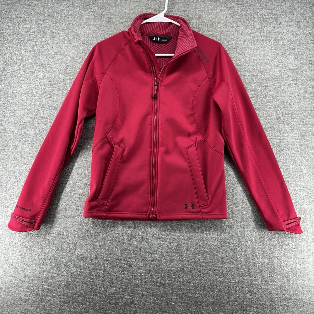 Under Armour Storm 2 Full Zip Jacket Women Size Samll Red Winter